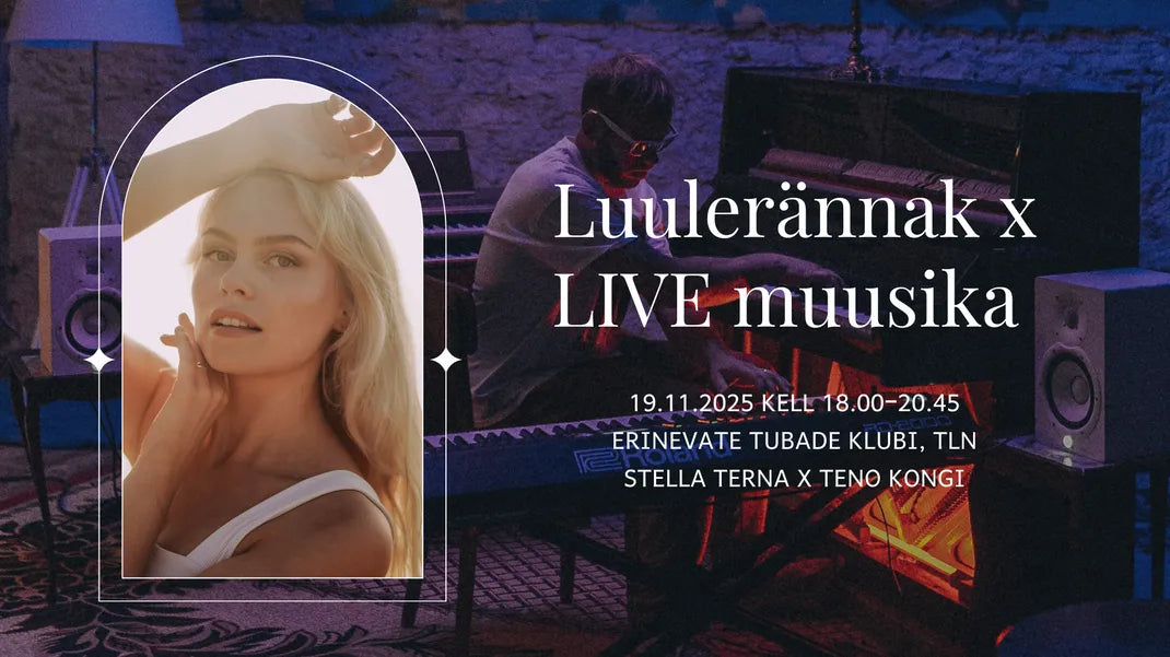 Luulerännak x LIVE muusika: Stella Terna ja Teno Kongi 19. november kell 18:00 - 20:45