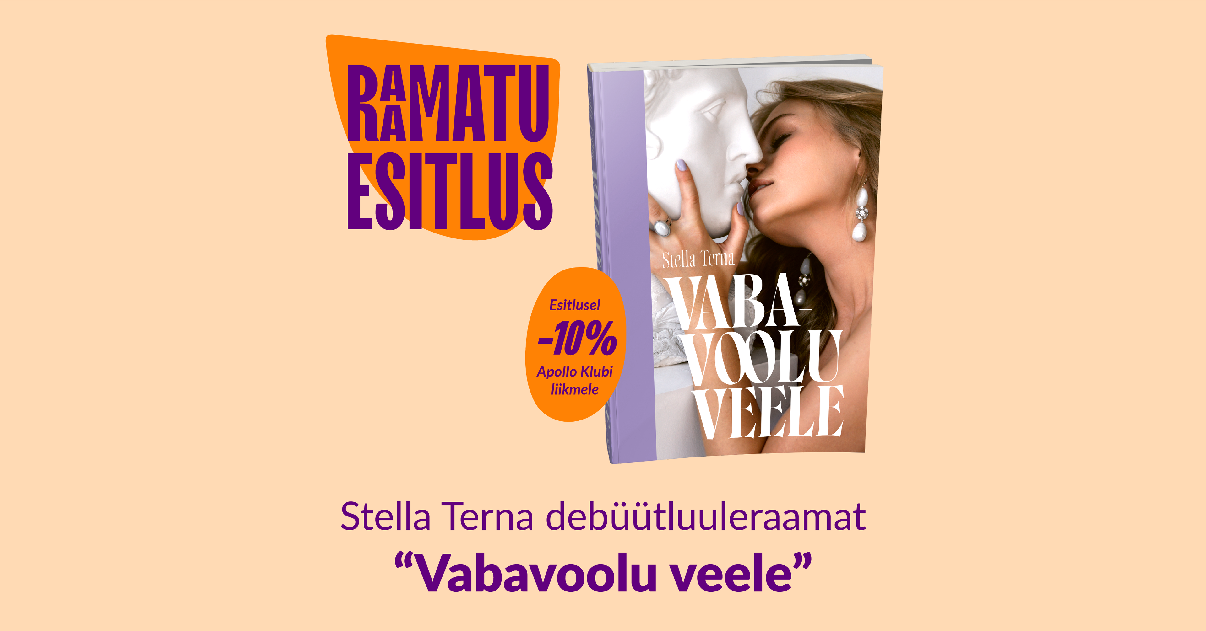 Stella Terna luuleraamatu "Vabavoolu veele" esitlus Tartus